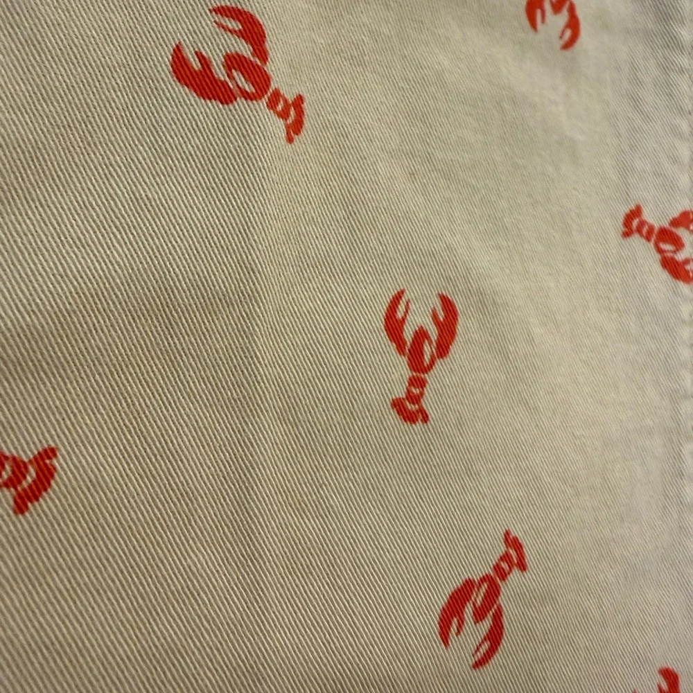 J.Crew High Rise Girlfriend Chino Lobster Print Khaki Pants 6 - Picture 4 of 9